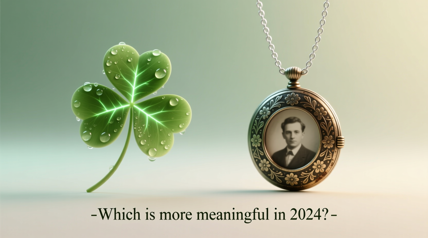 four leaf clover vs locket necklace which one is actually more meaningful in 2024