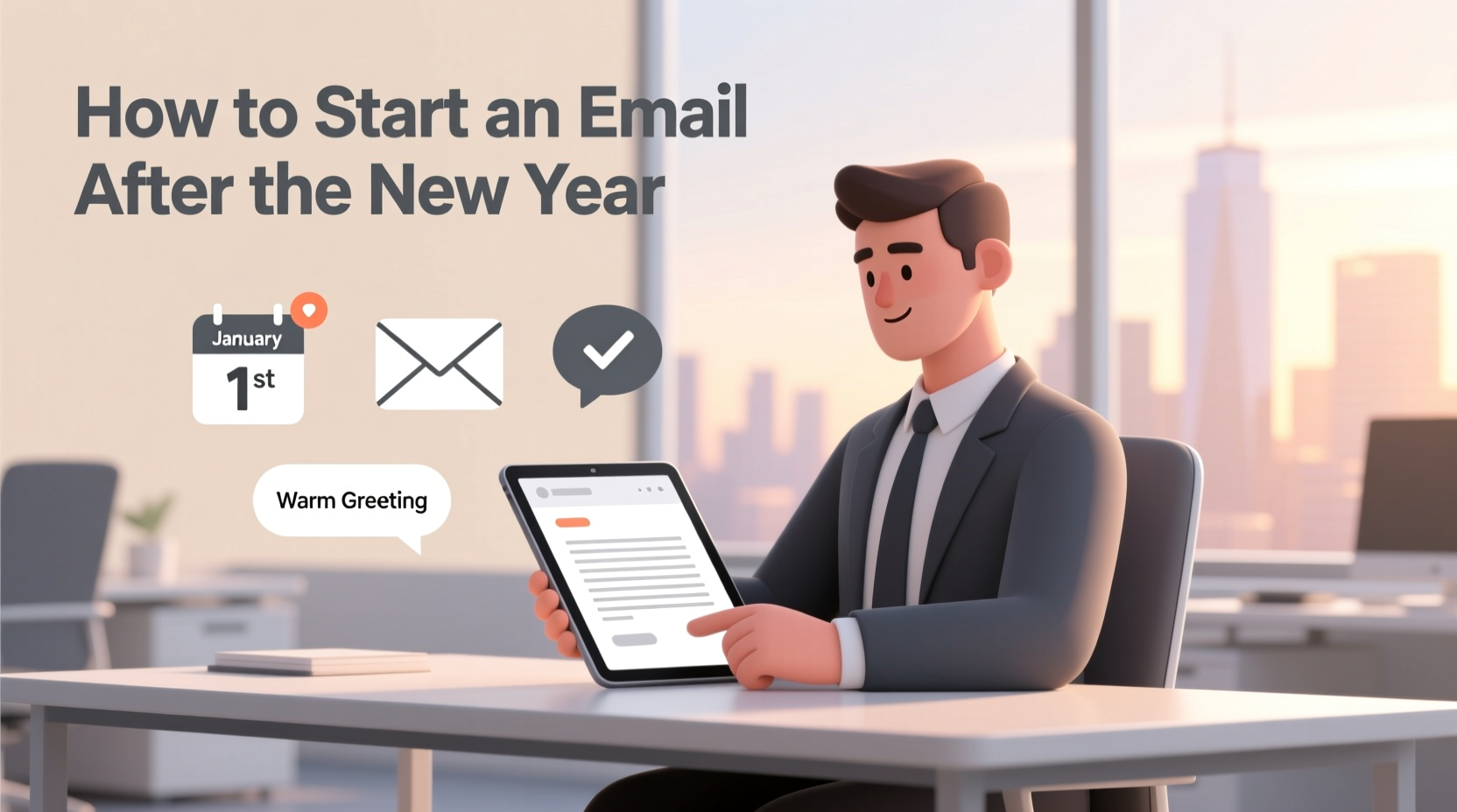 how to start email after new year