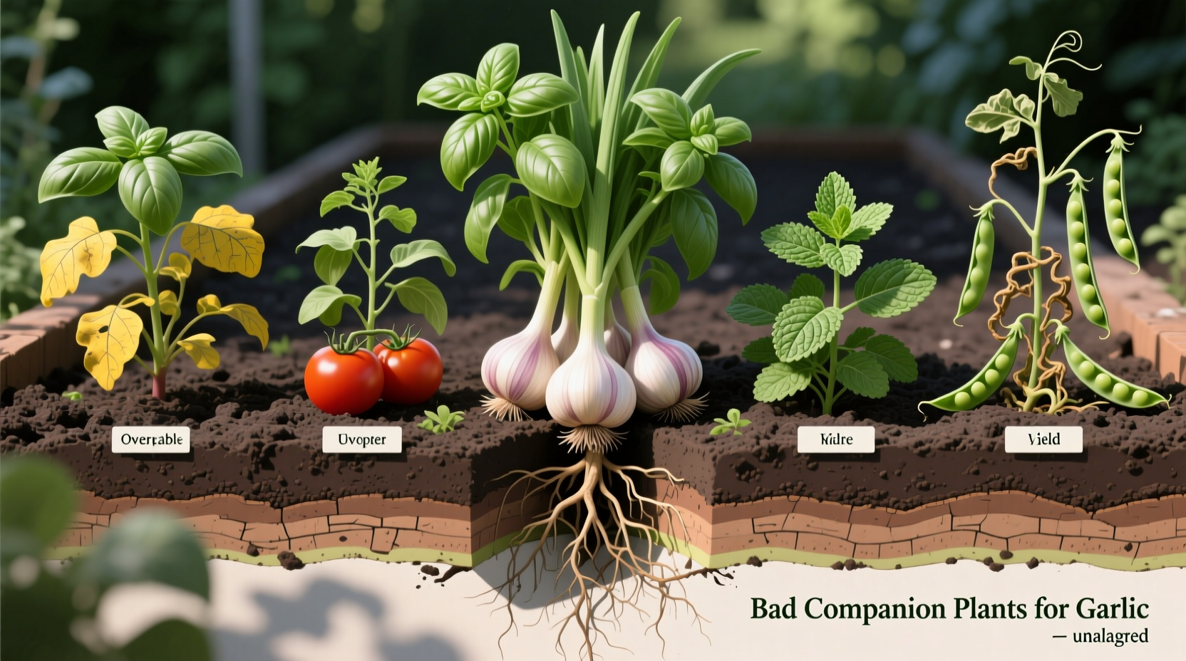 Bad Companion Plants for Garlic: 5 Plants to Avoid