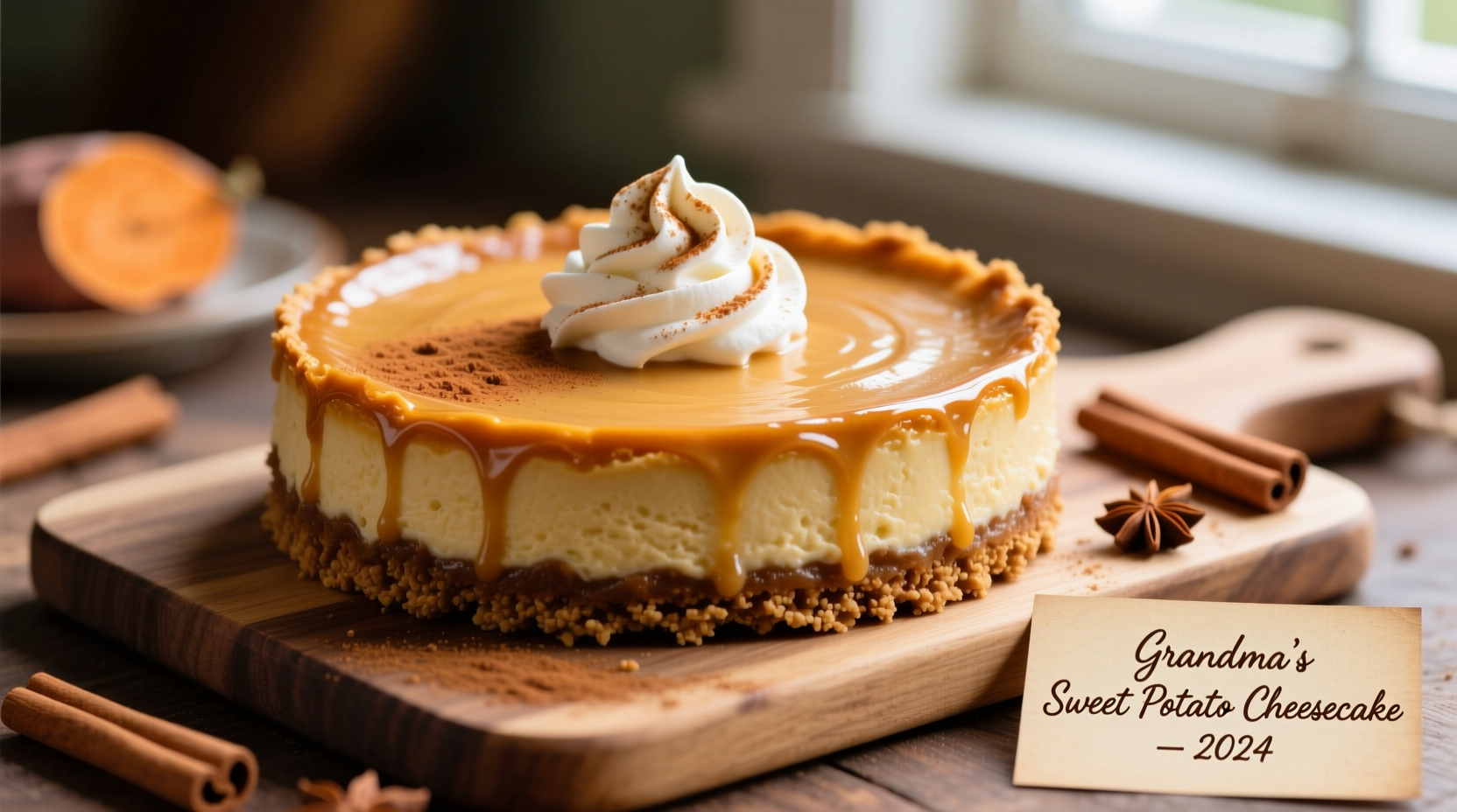 sweet potato cheesecake recipe