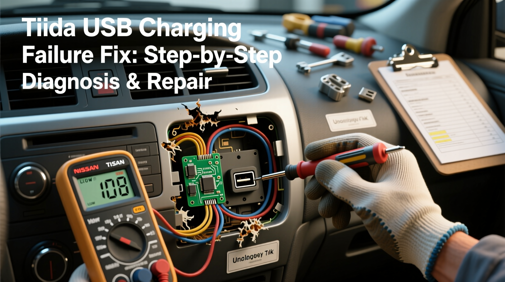 tiida usb charging failure fix