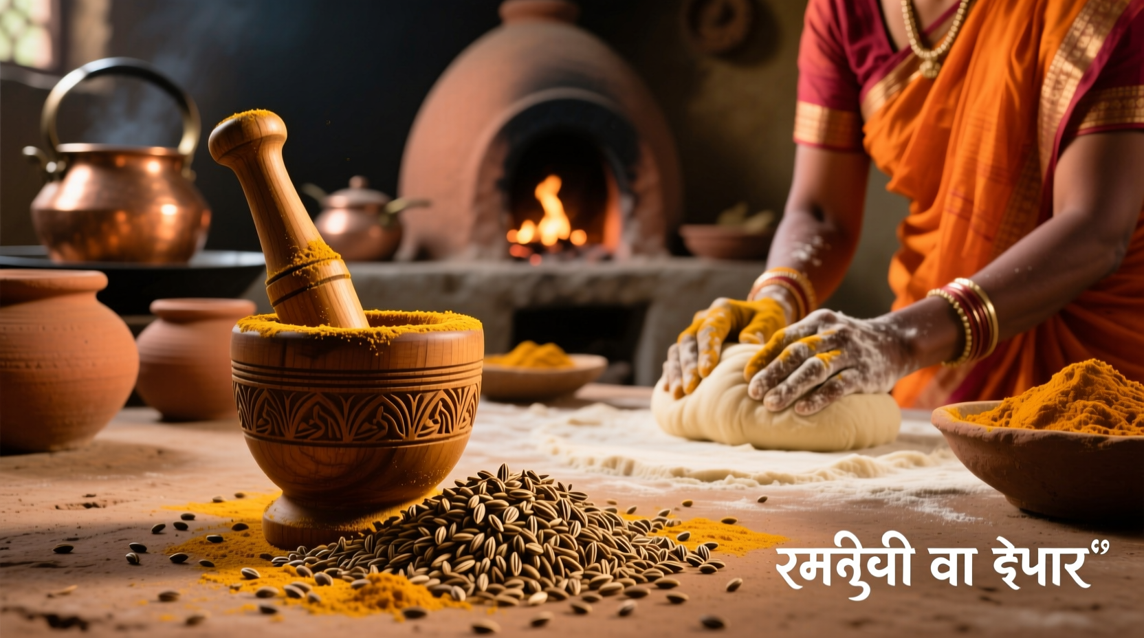 Nigella seeds in traditional Indian cooking