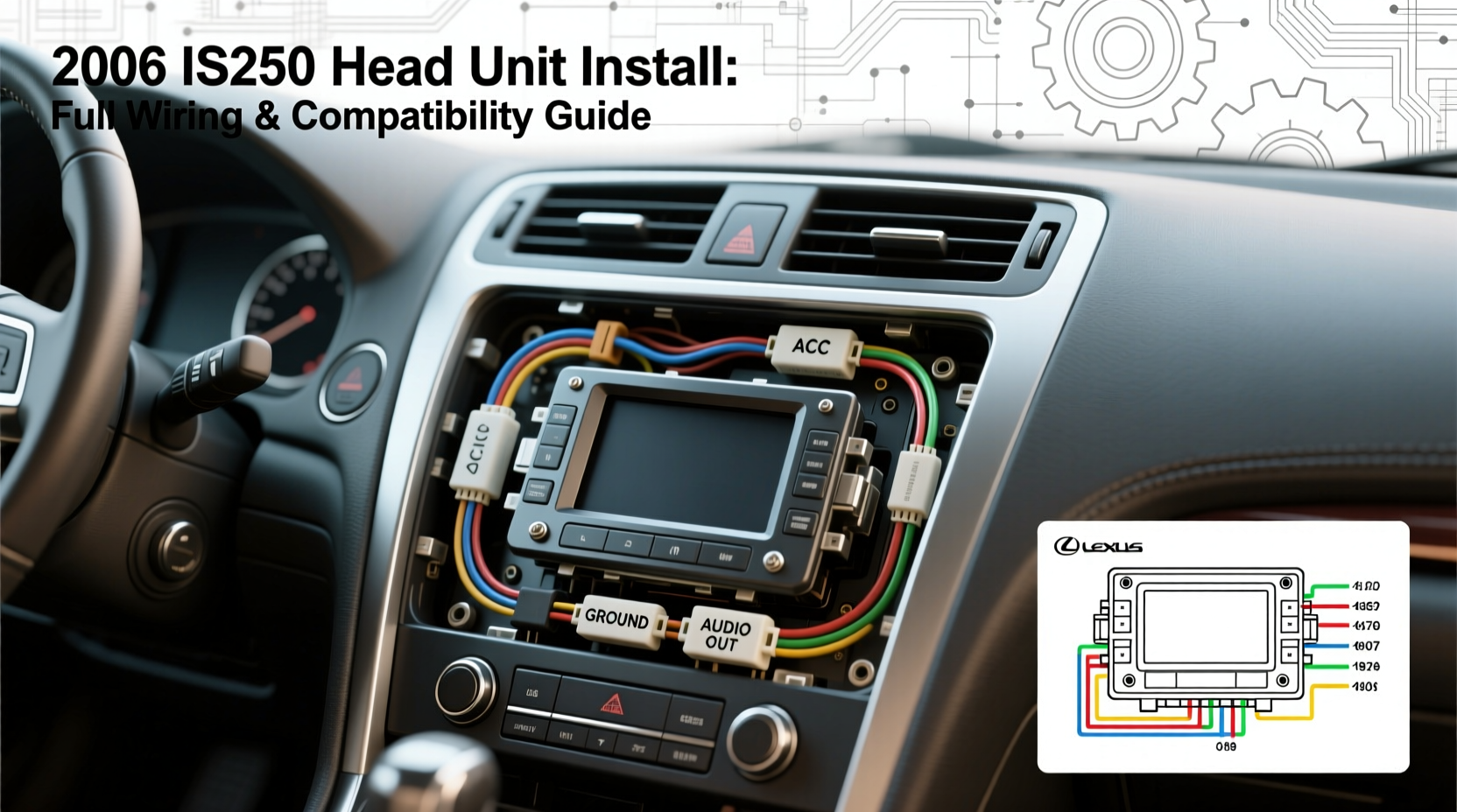 is250 2006 head unit install