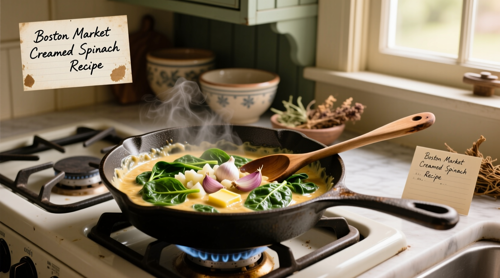 Authentic Boston Market Creamed Spinach Recipe at Home