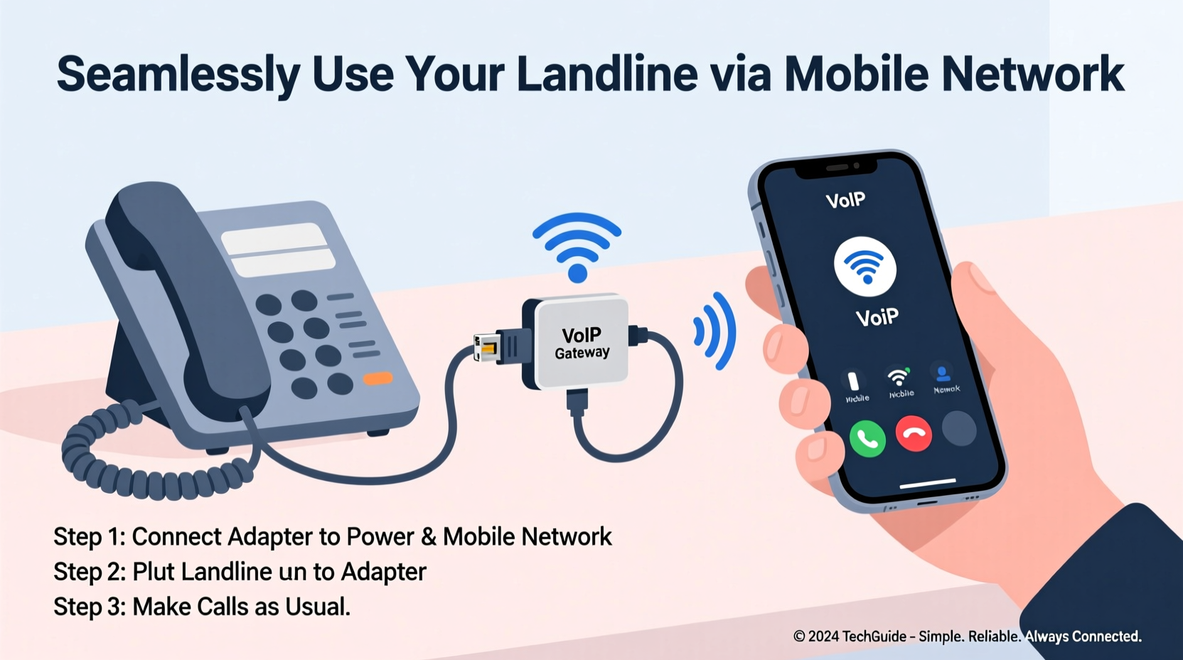 how to connect and use your landline phone through a mobile network seamlessly