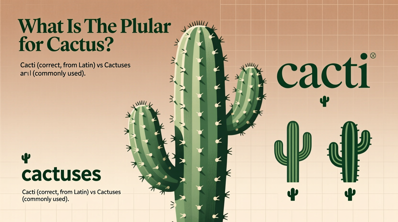 What Is the Plural for Cactus? Cacti vs Cactuses