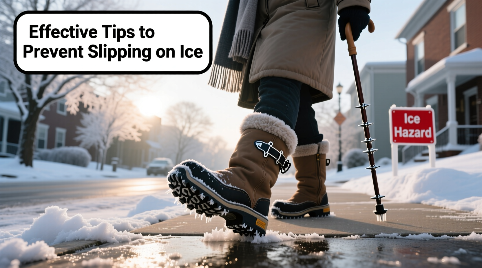 effective tips to prevent slipping on ice while wearing winter boots
