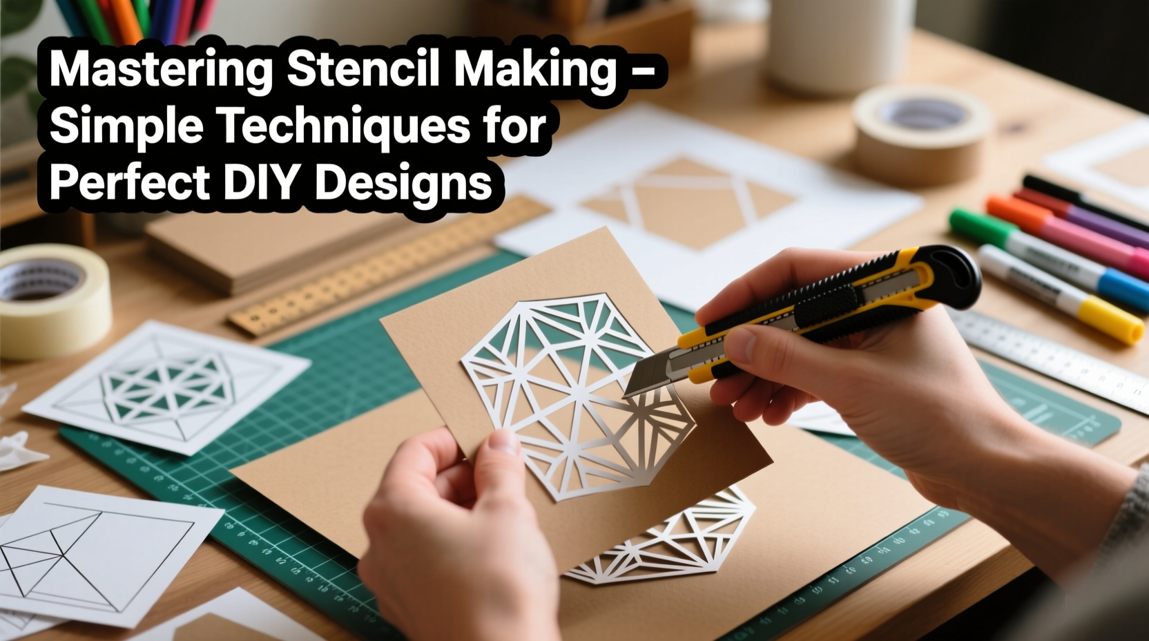 mastering stencil making simple techniques for perfect diy designs