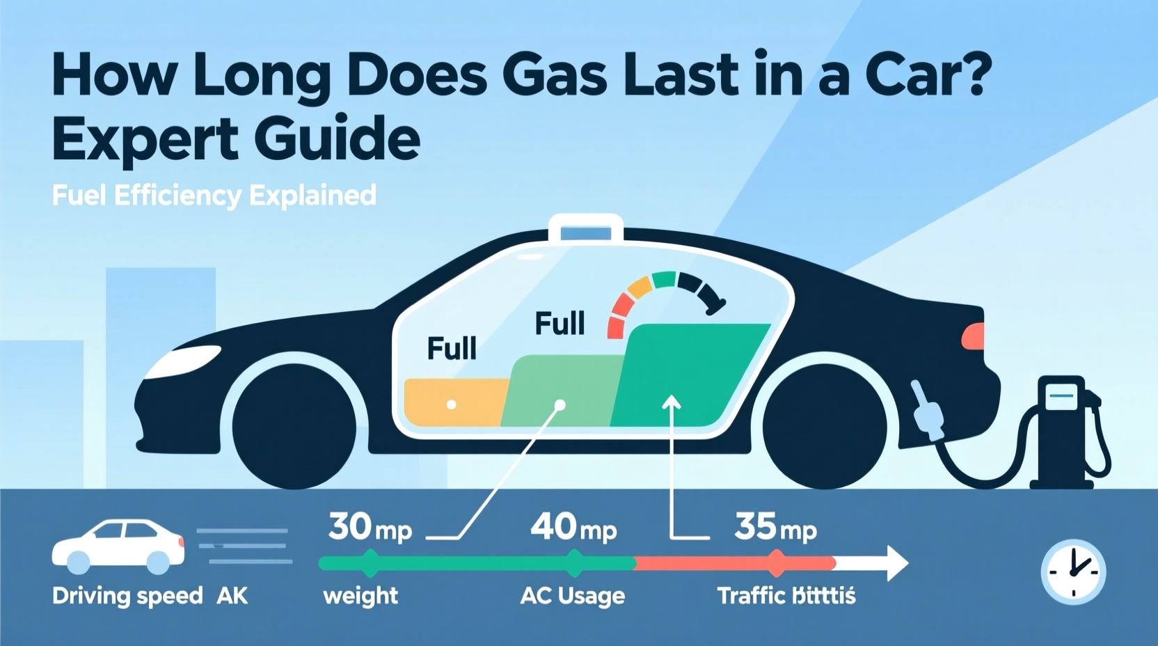 how long does gas last in a car