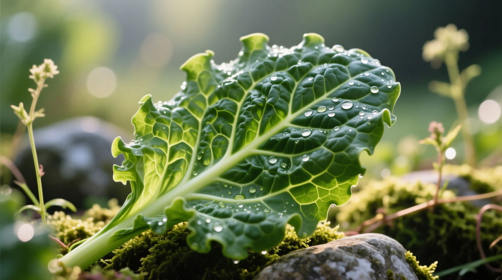 Fresh savoy spinach leaves with characteristic crinkled texture