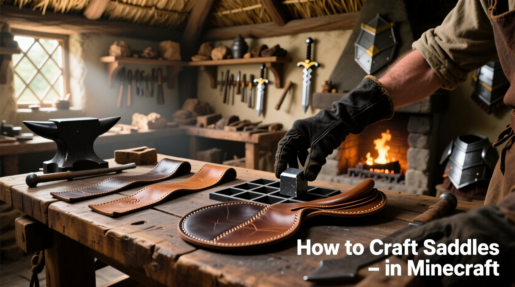 how to craft saddles in minecraft