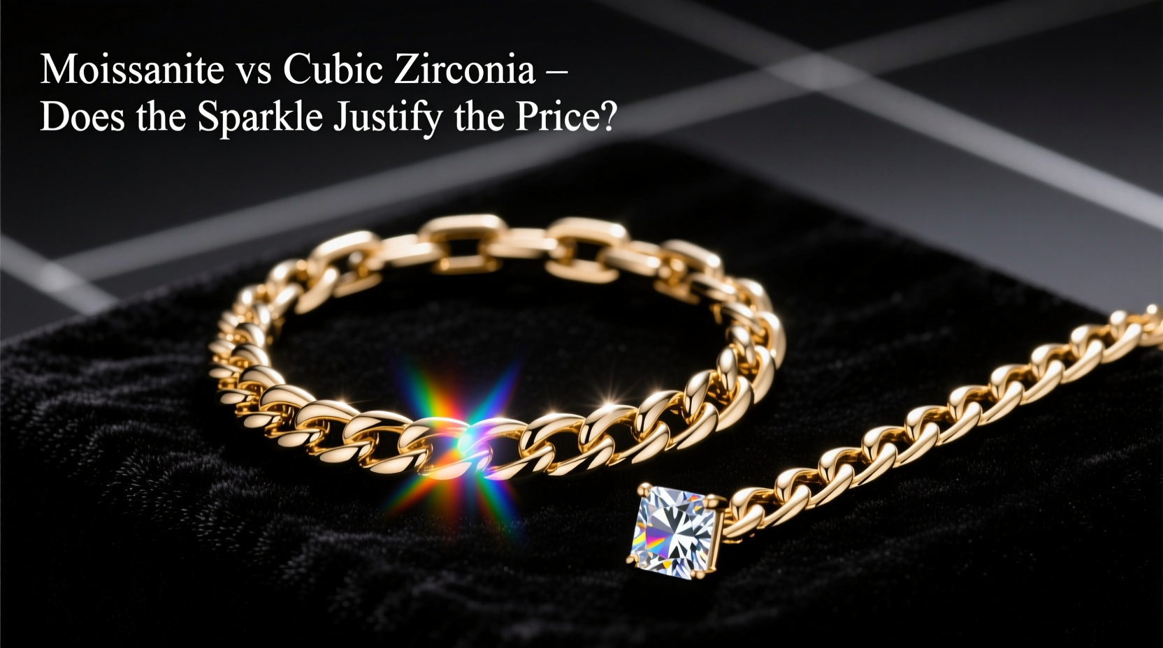 moissanite vs cubic zirconia cuban link does the sparkle really justify the price