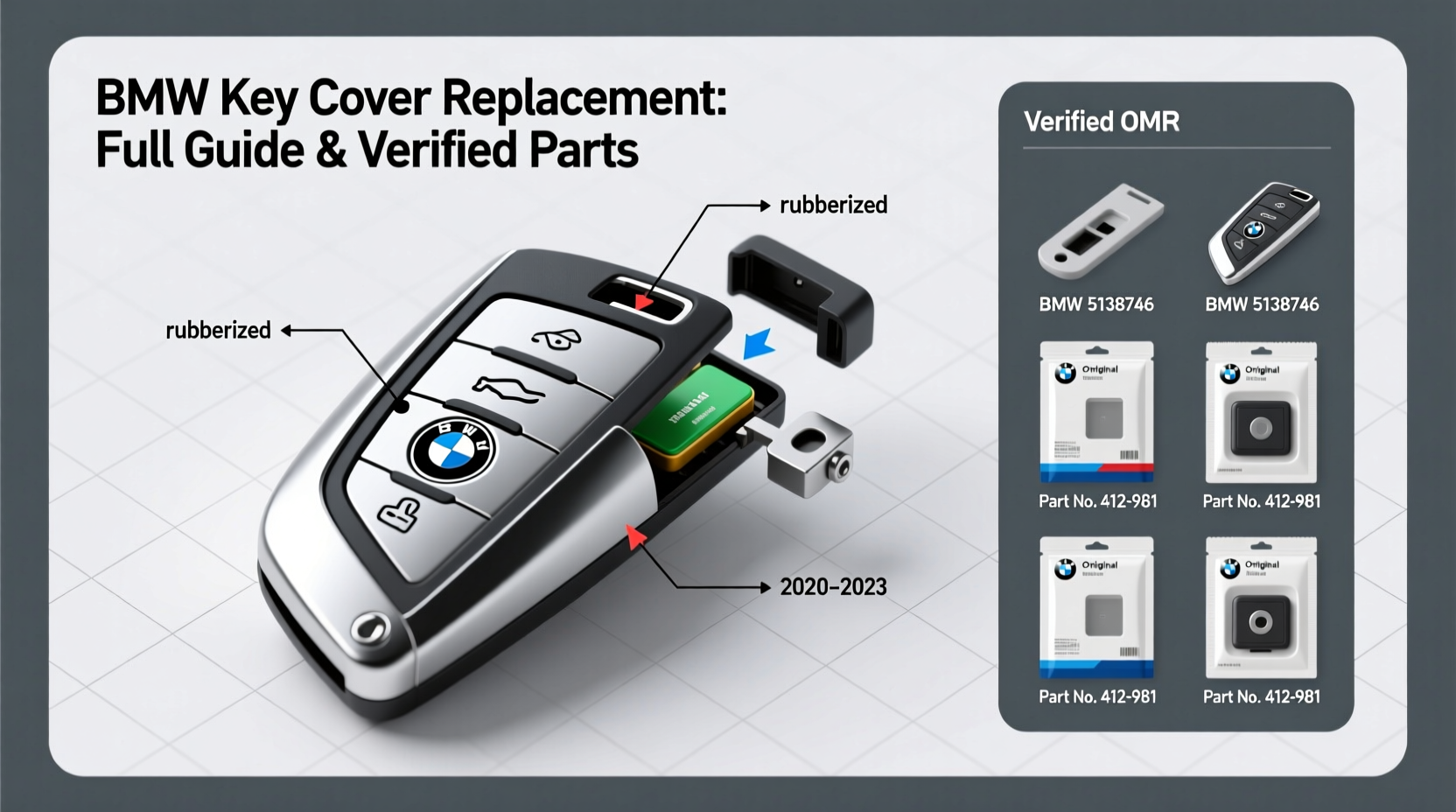 bmw key cover replacement