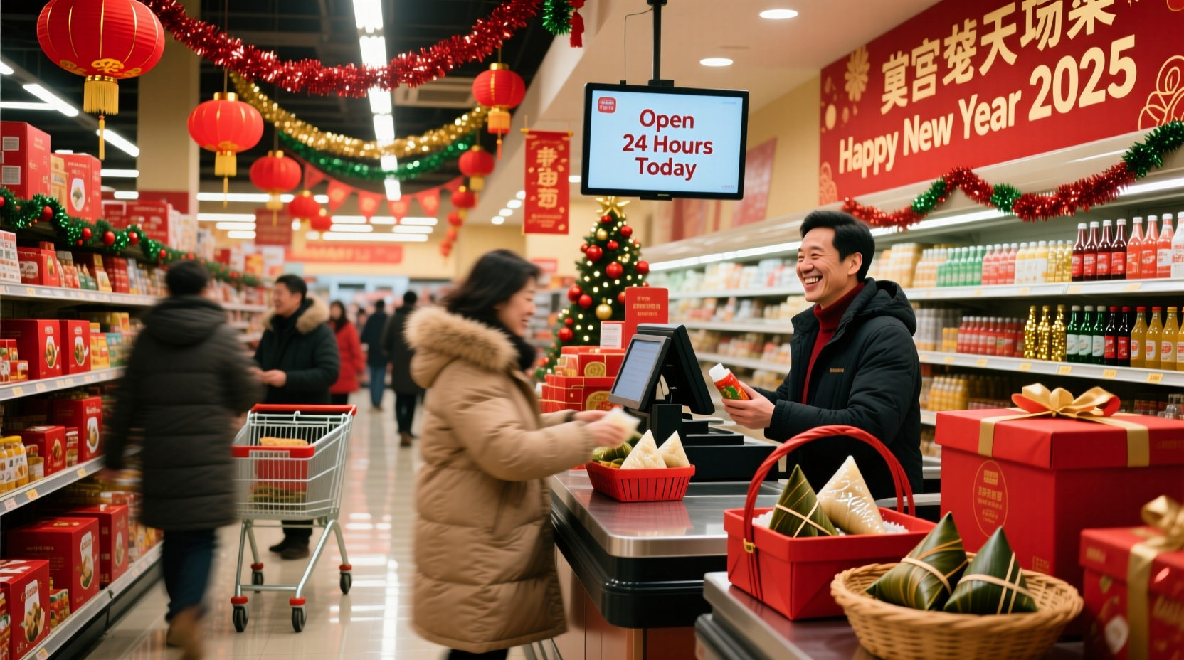 are supermarkets open new year day