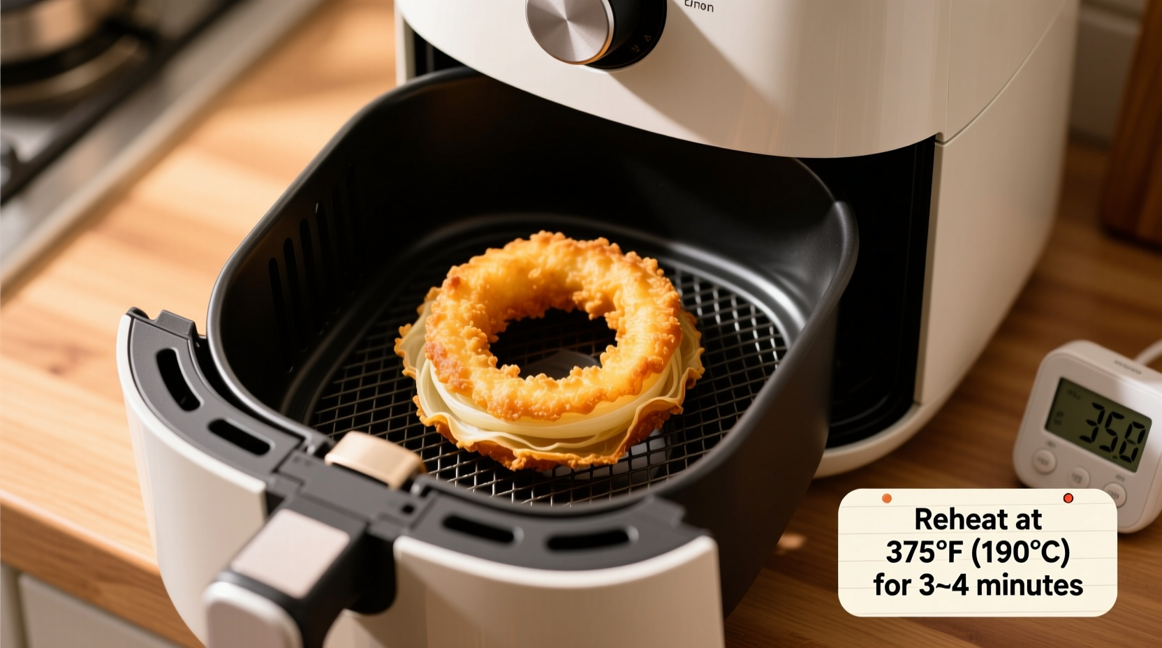 how to reheat onion rings in air fryer