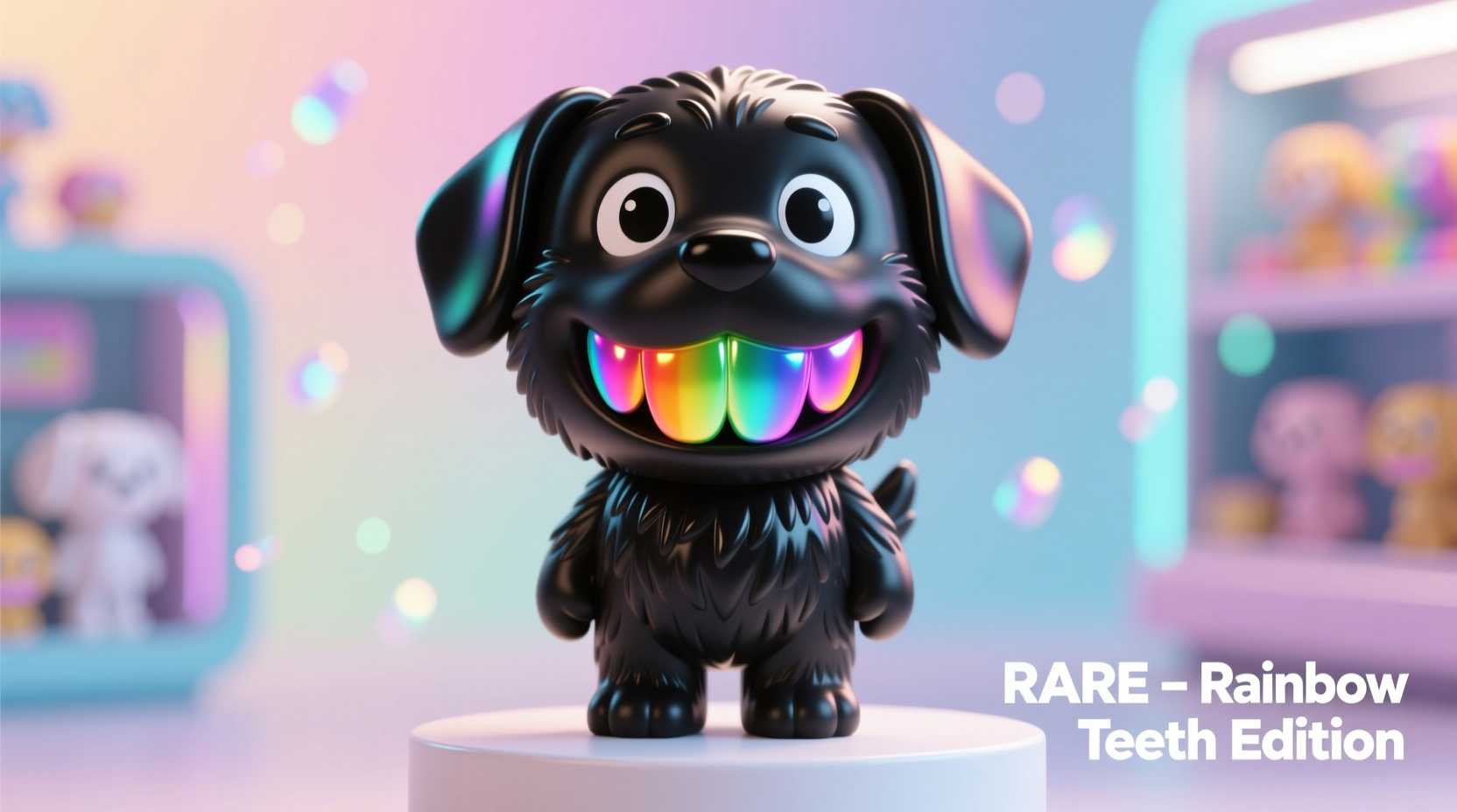 is the black labubu with rainbow teeth rare