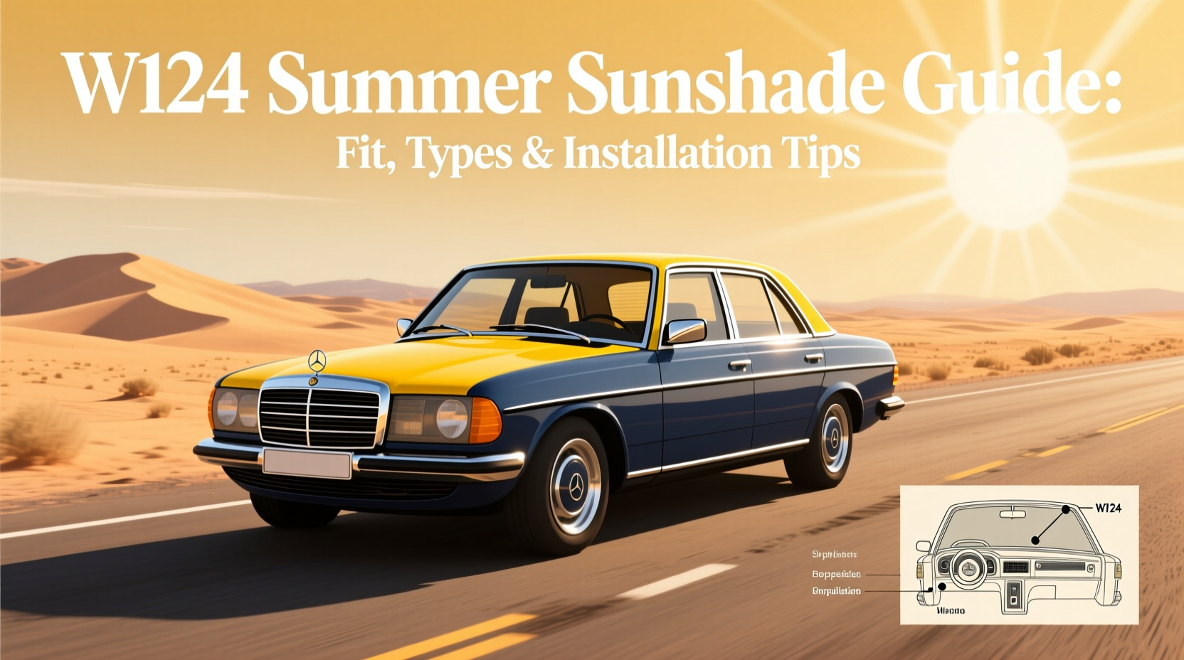 w124 summer sunshade guide