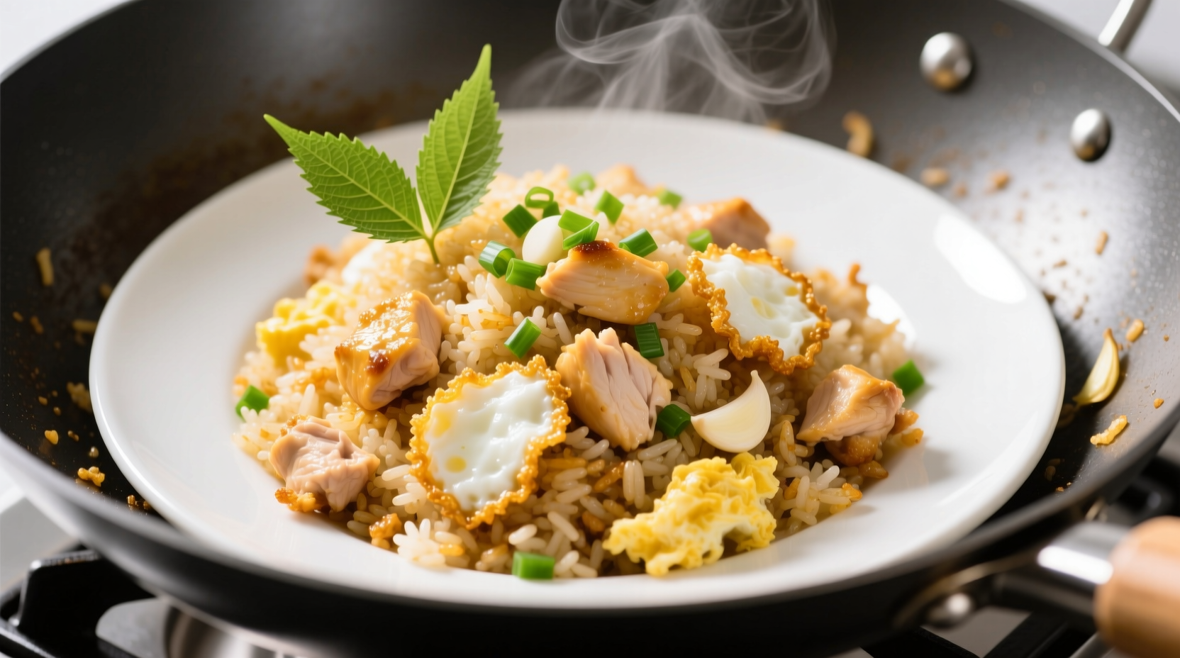 Easy Cauliflower Fried Rice Recipe with Egg Whites & Chicken