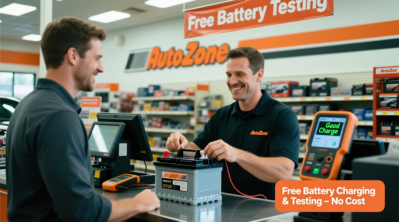 does autozone charge car batteries