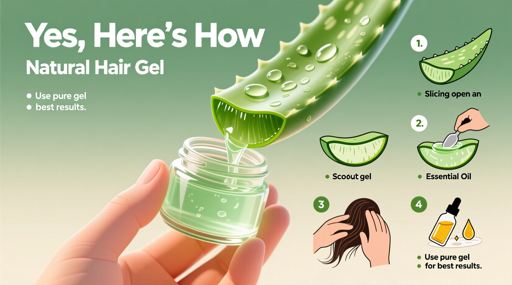 can you use aloe vera as hair gel