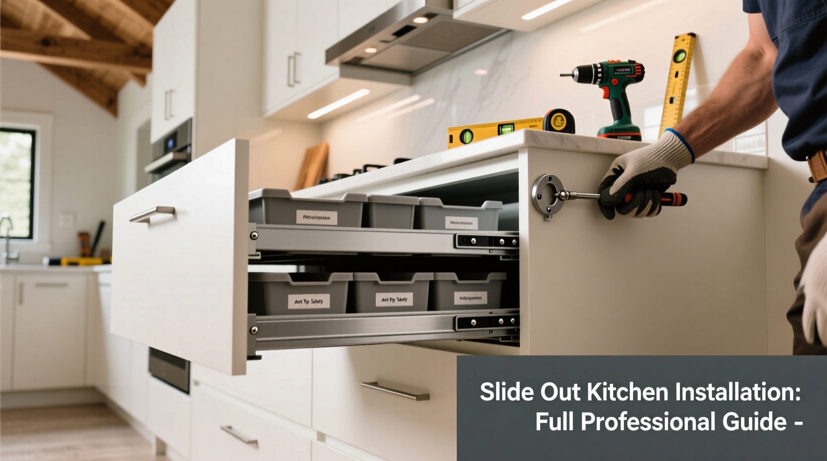 slide out kitchen installation