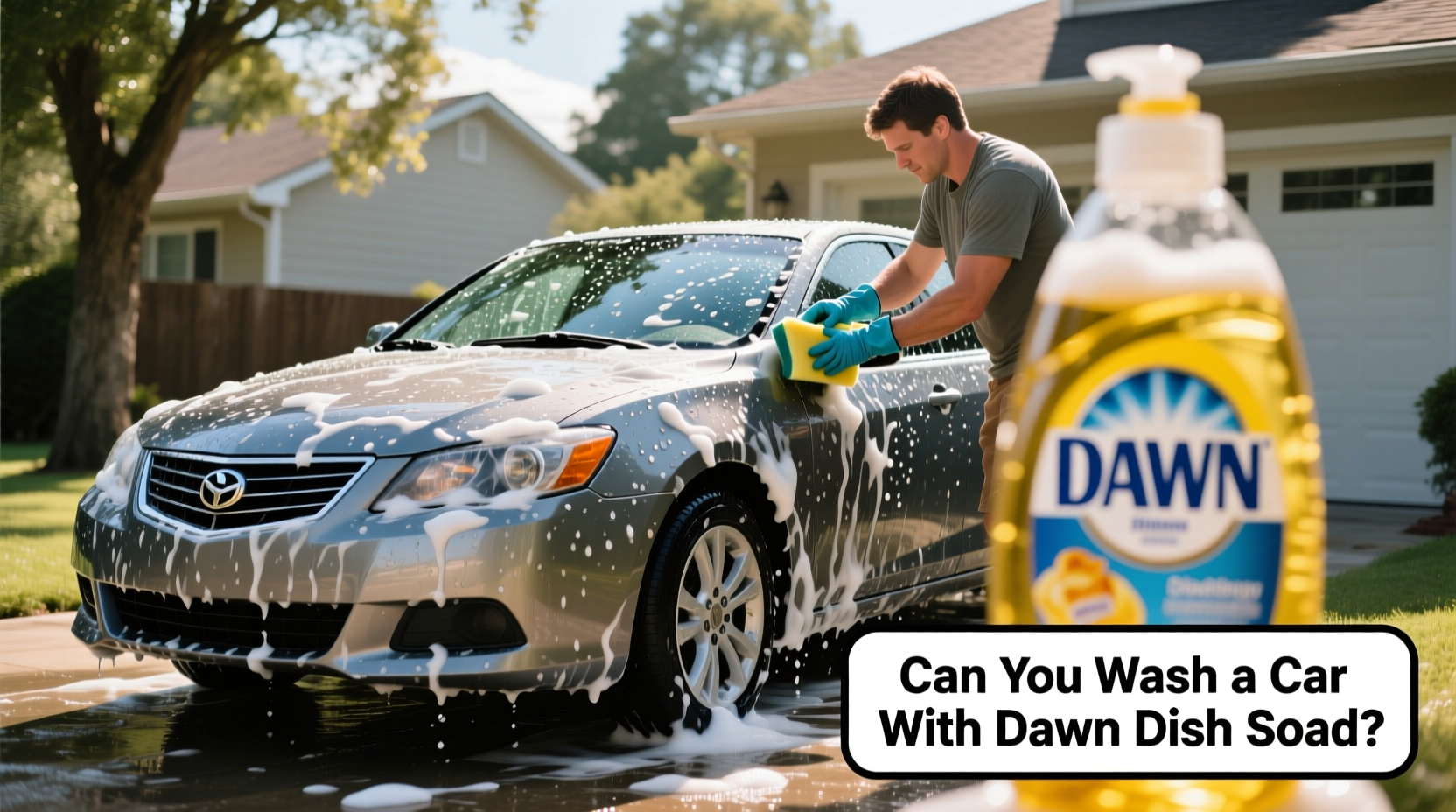 can you wash a car with dawn