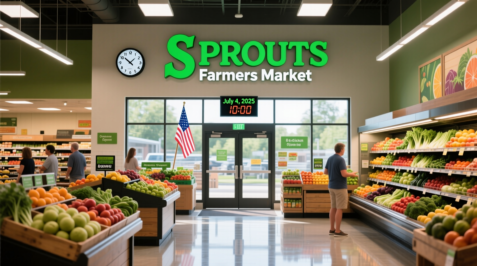 is sprouts open on 4th of july