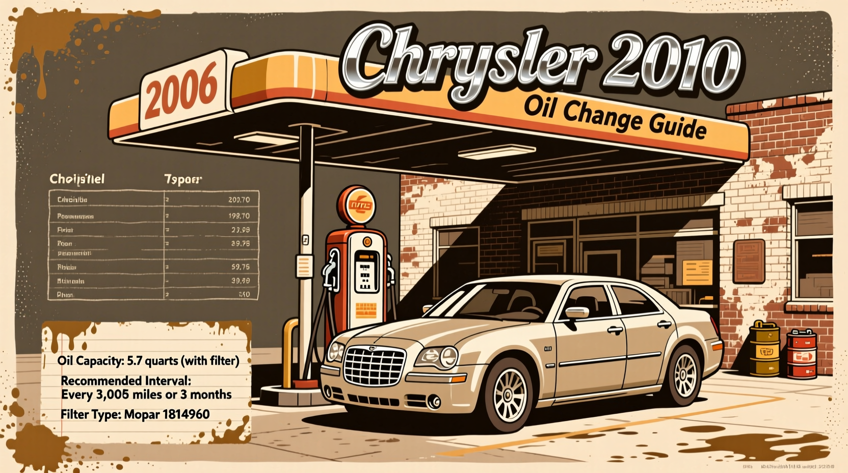 2006 chrysler 300 oil change