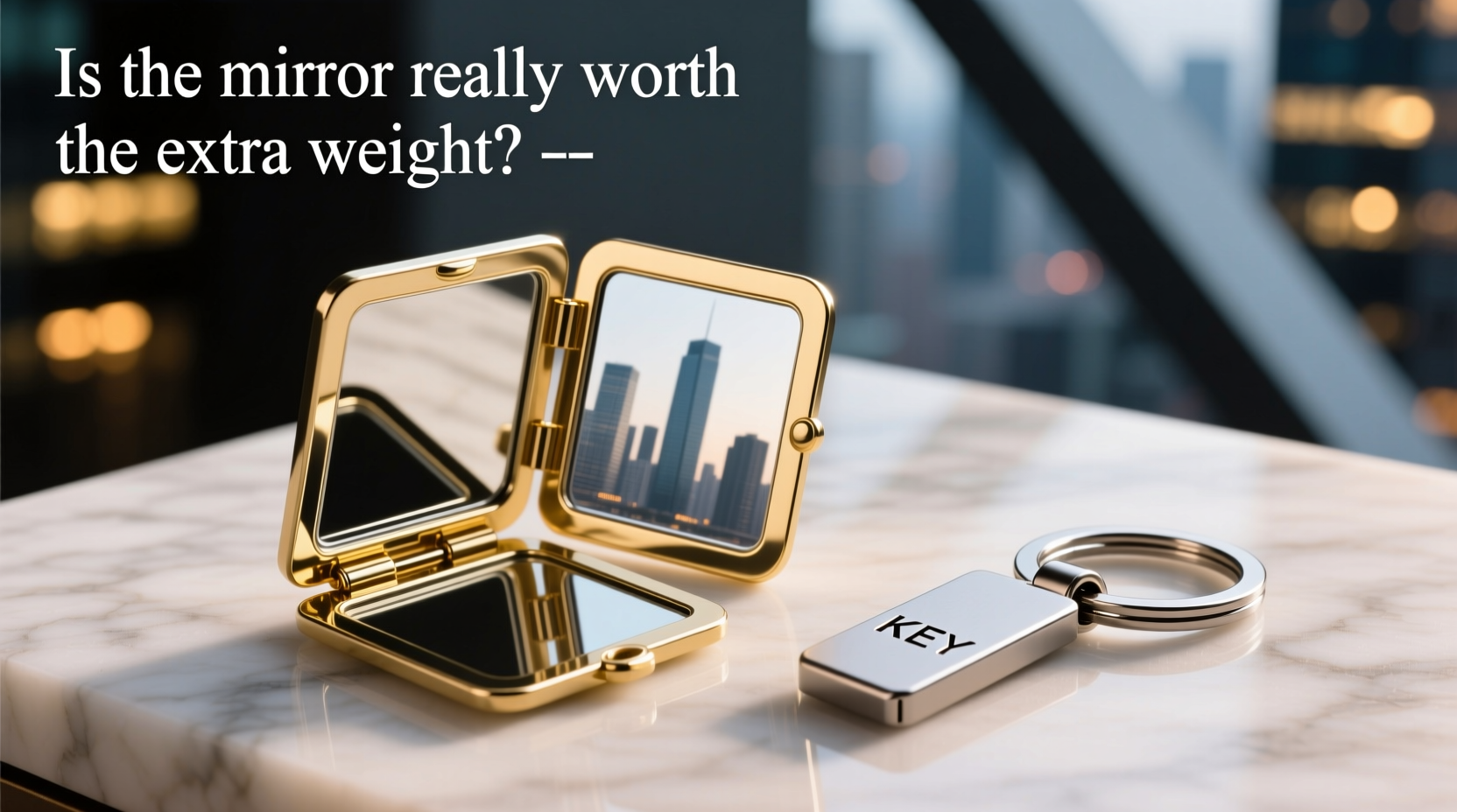 folding mirror keychain vs regular keychain is the mirror really worth the extra weight