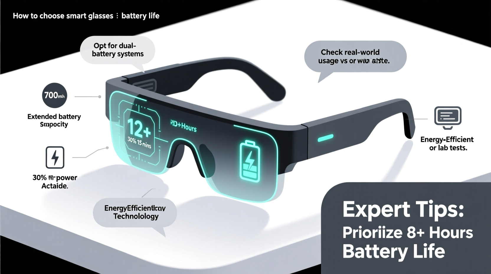 how to choose smart glasses with long battery life expert tips for lasting wearable tech