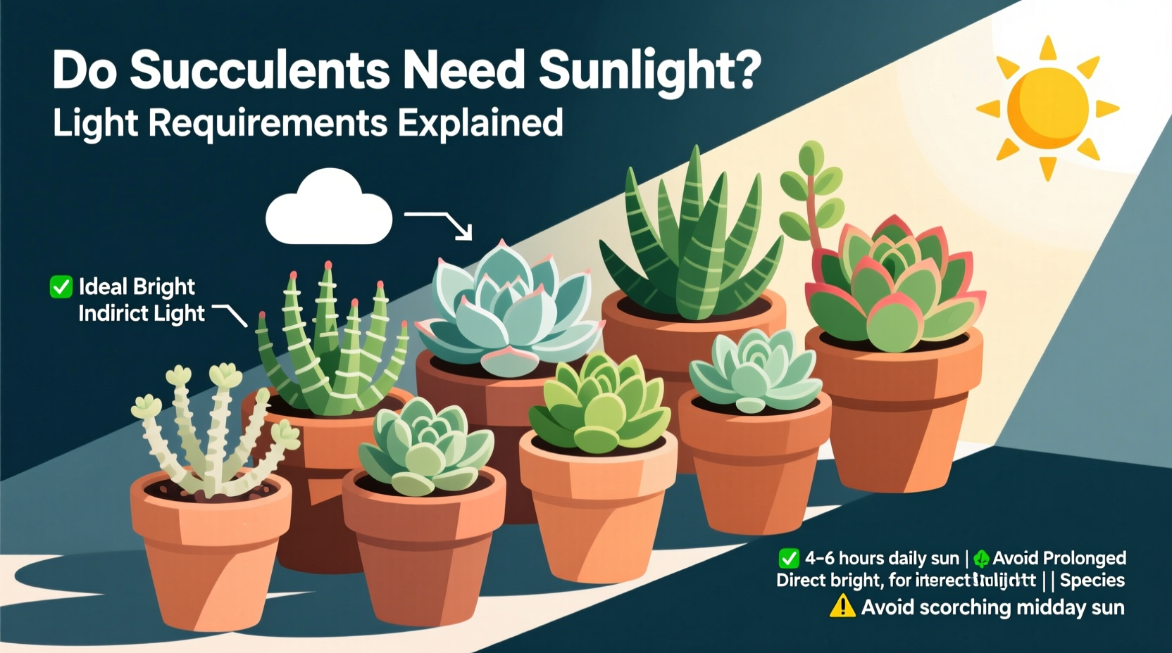 do succulents need sunlight