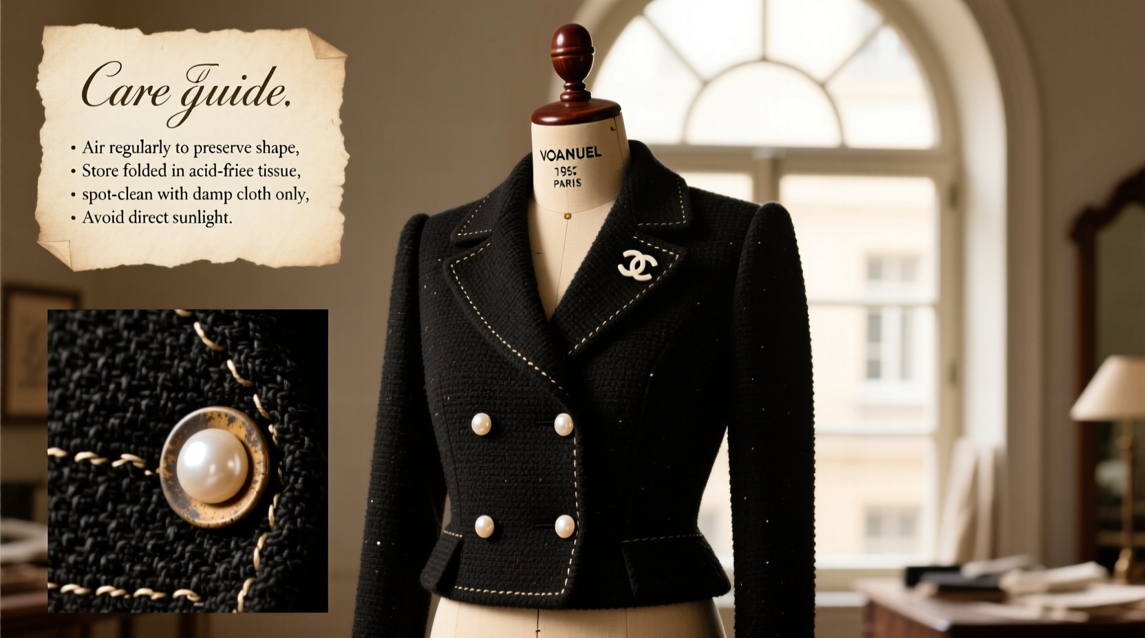 expert tips for caring for a little chanel style jacket to keep it timeless and elegant