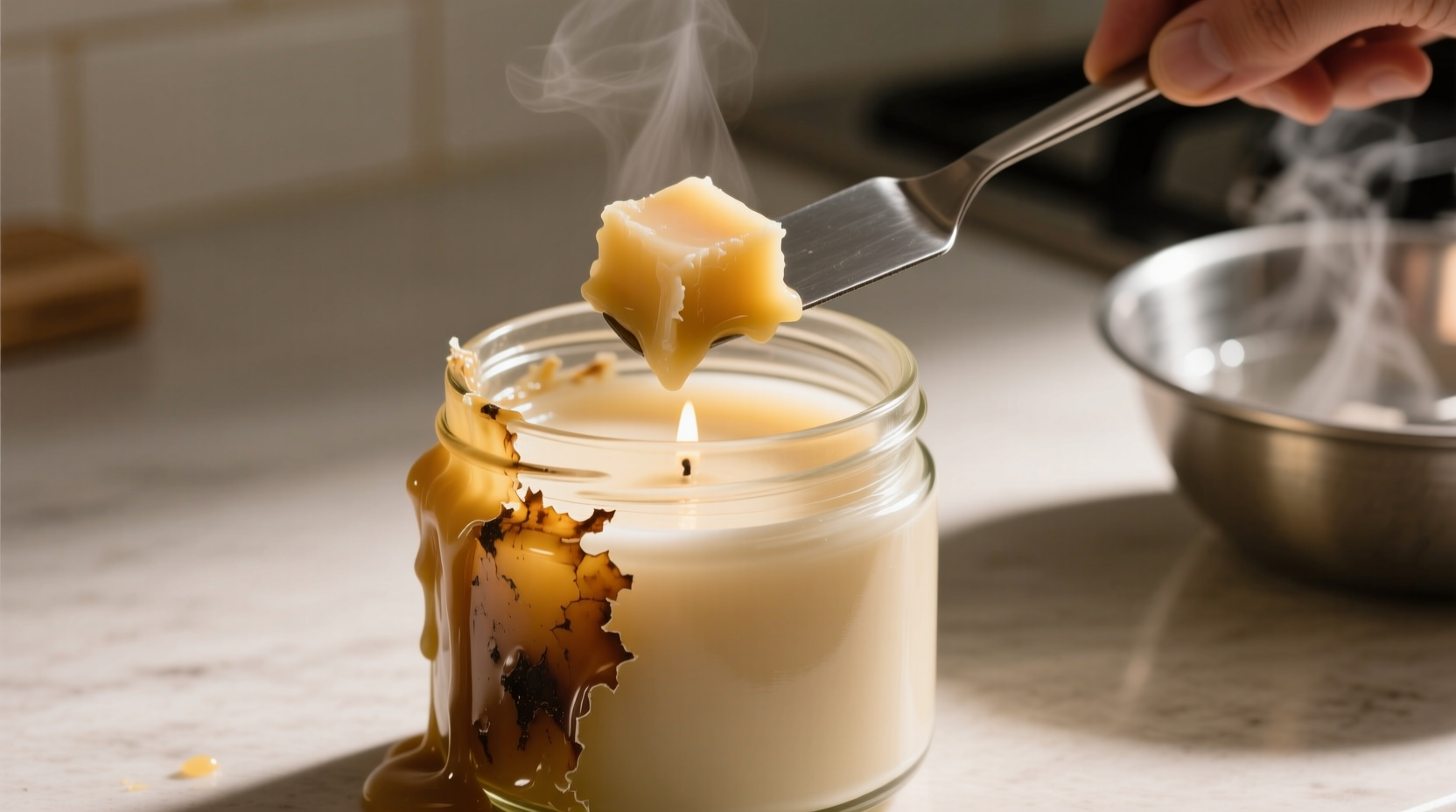 how to get wax out of candle jars