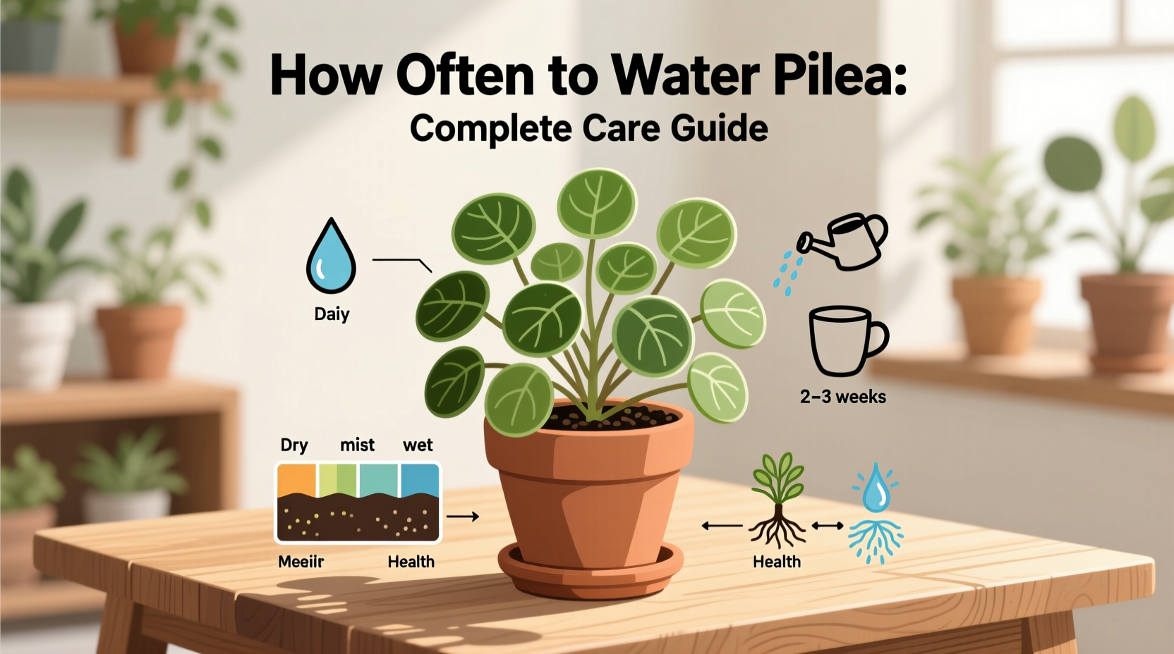 how often to water pilea