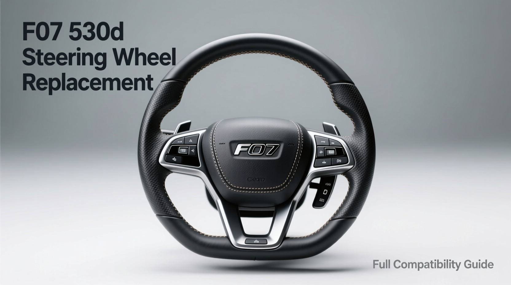 f07 530d steering wheel replacement