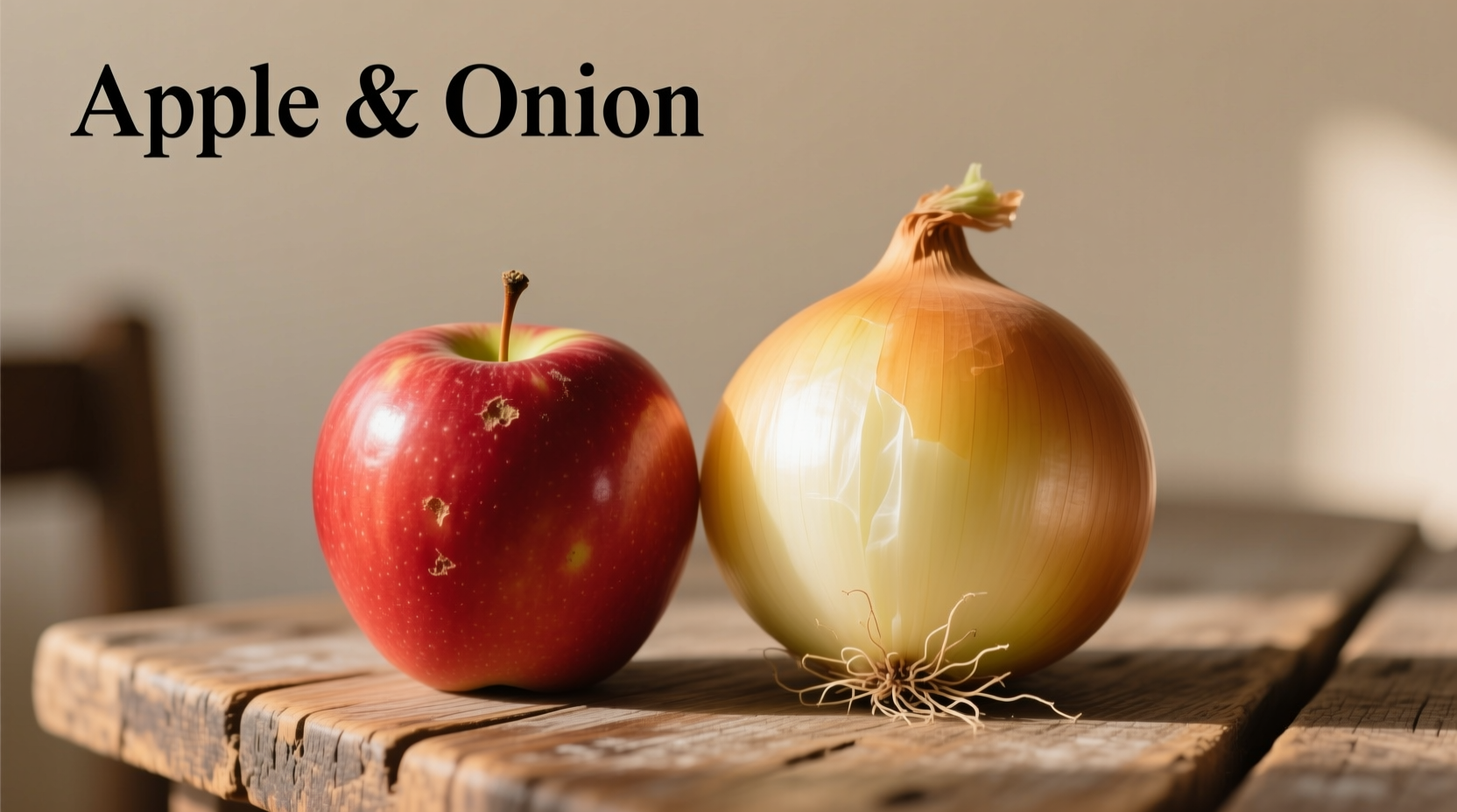 apple a n d onion