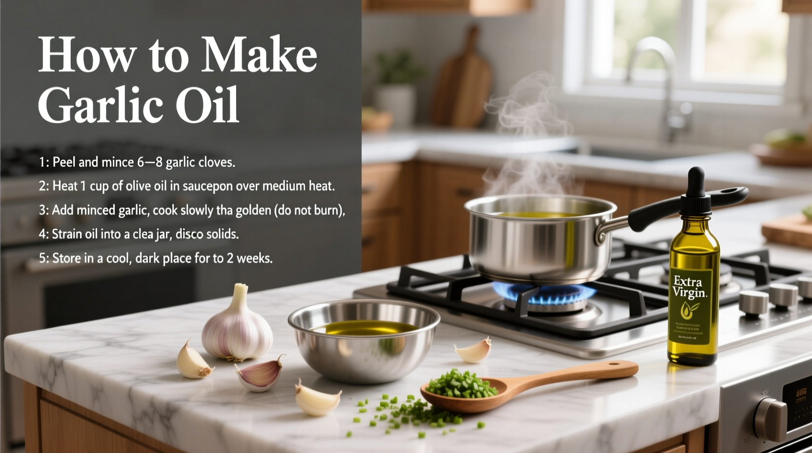 how do i make garlic oil