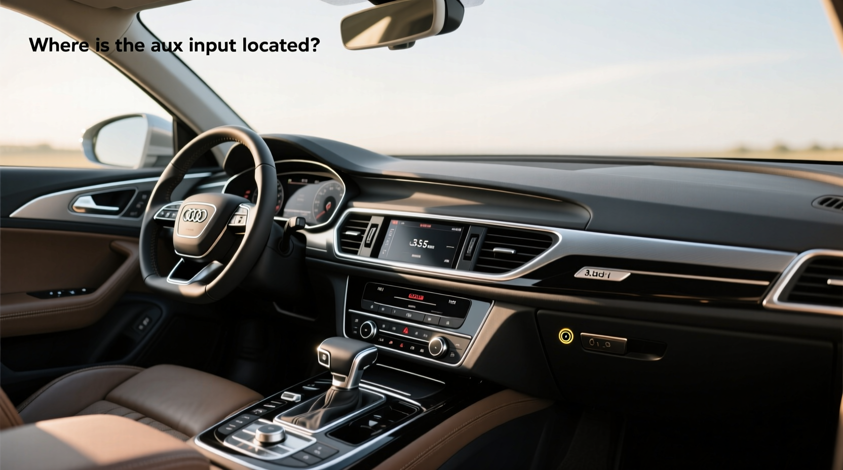 How to Choose Audi A6 AUX Input, Where Is It Located?