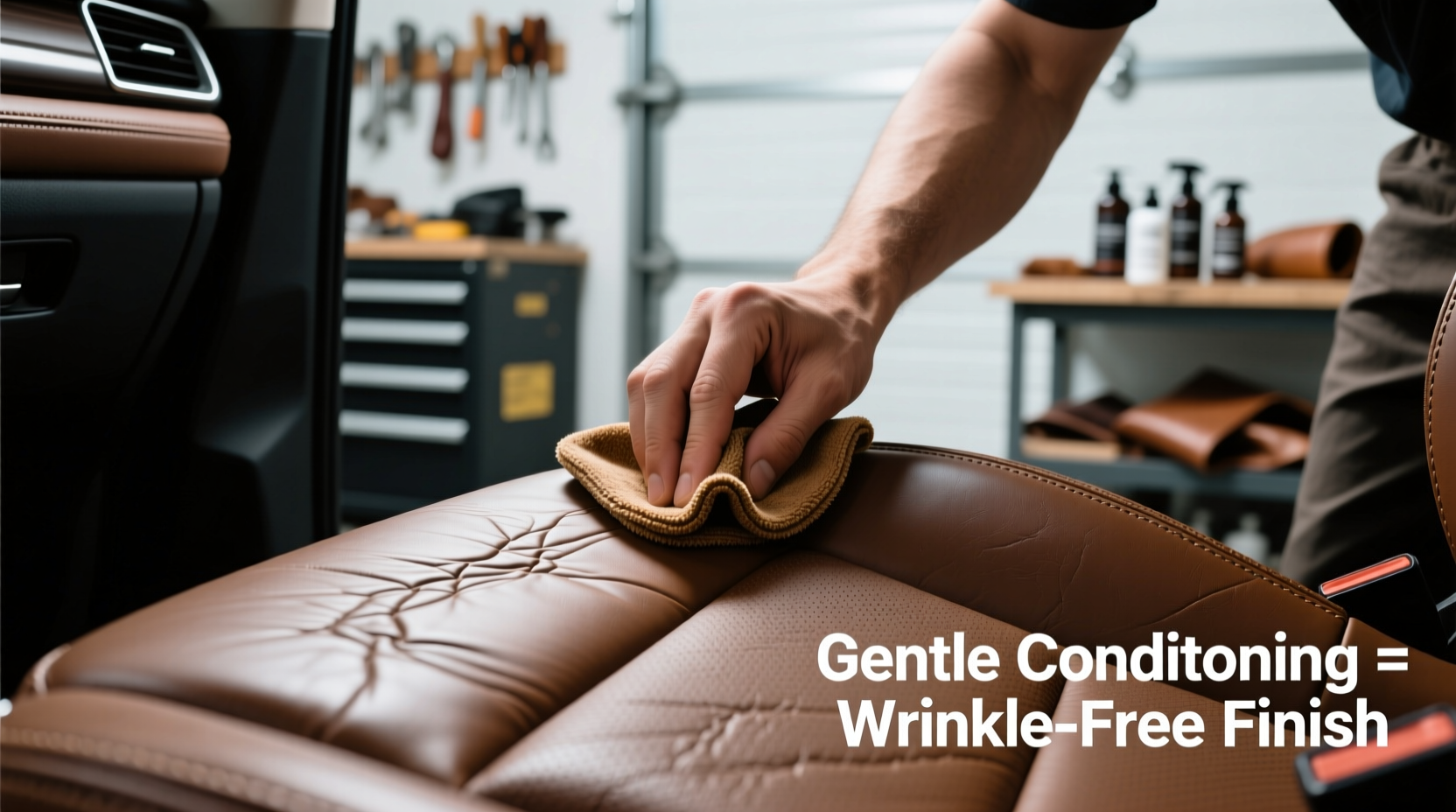 effective methods to smooth wrinkles from leather car seat covers without damage