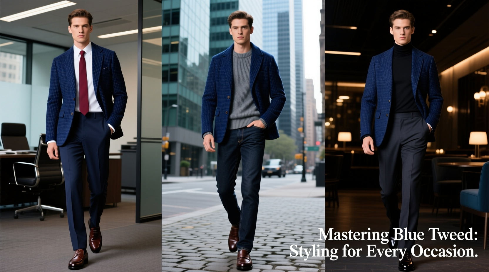 mastering blue tweed jacket styling versatile looks for every occasion