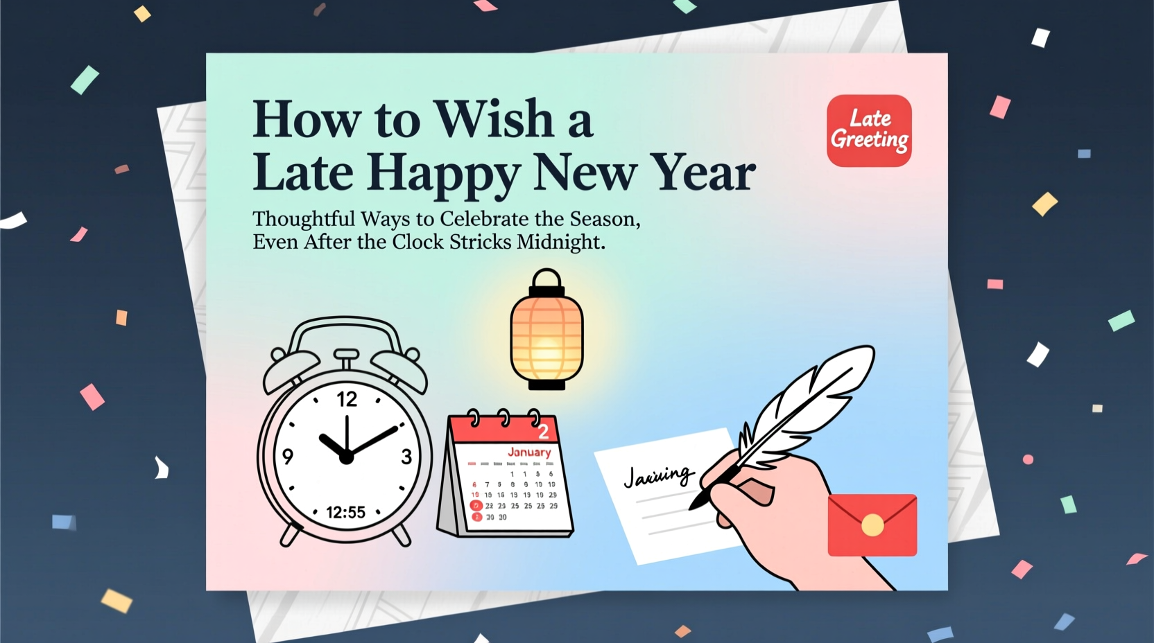 how to wish late happy new year