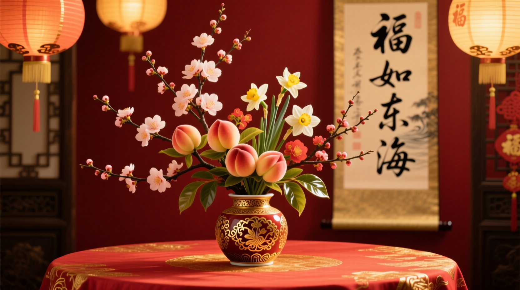 what do flowers represent in chinese new year