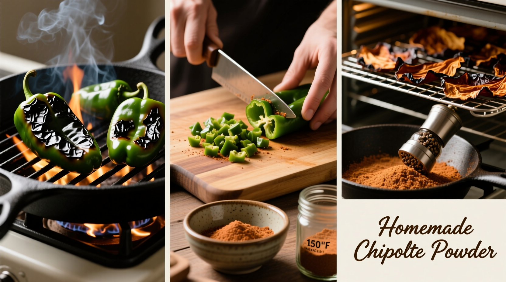 Step-by-step homemade chipotle preparation process
