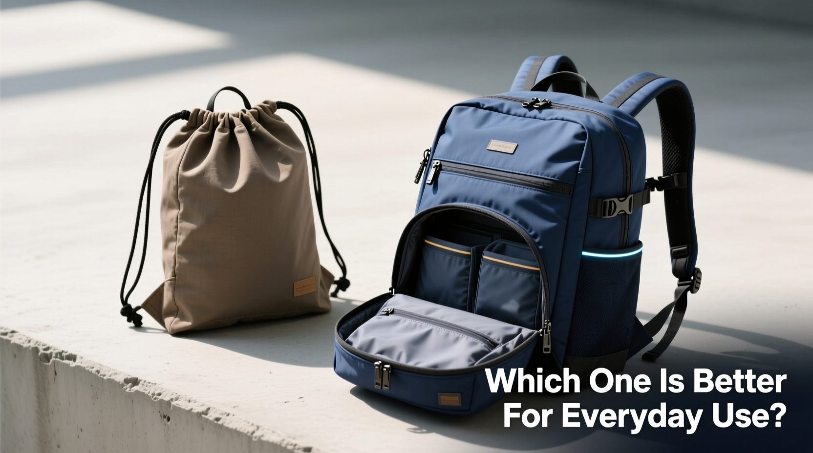 drawstring backpack vs daypack which one is better for everyday use