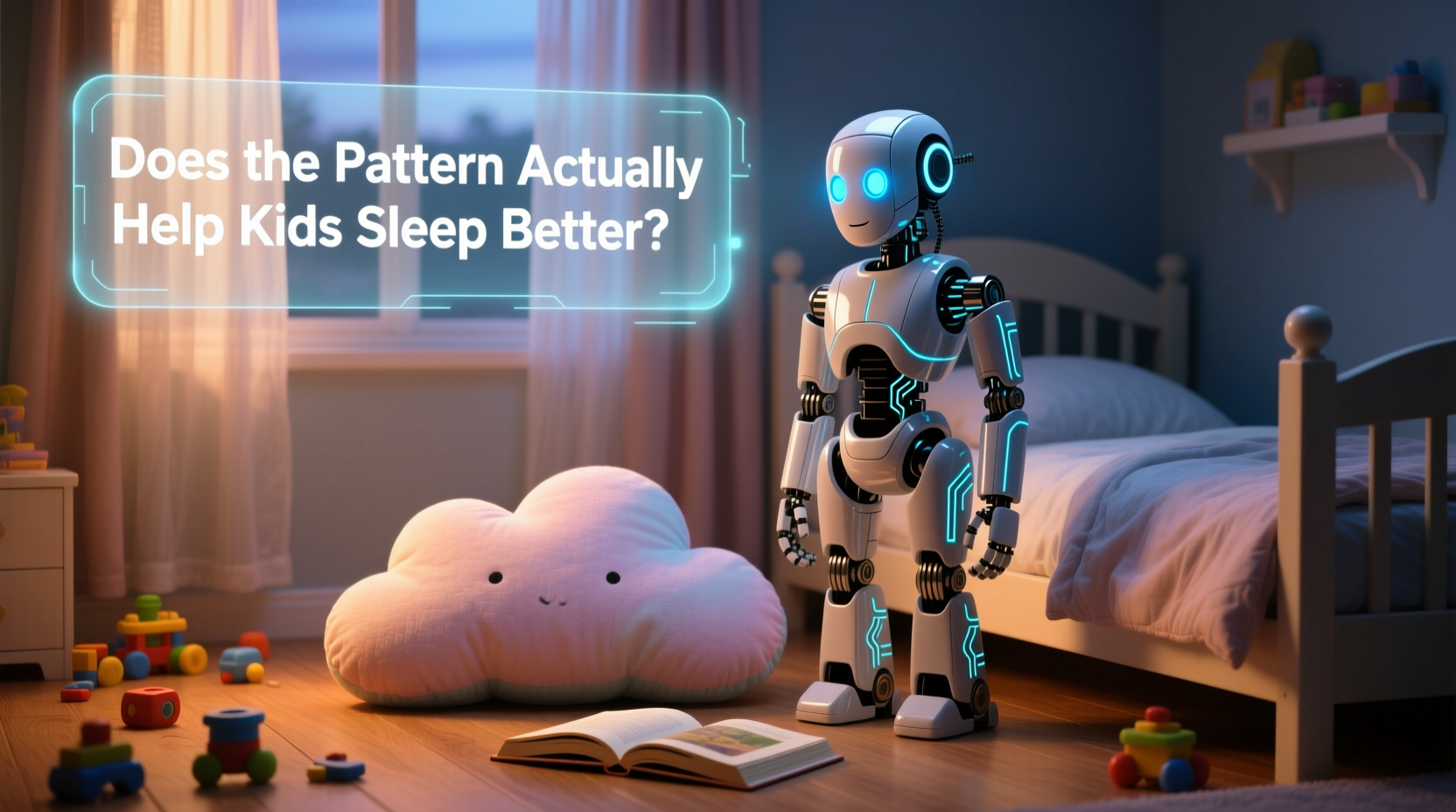 robot vs solid pillow does the pattern actually help kids sleep better