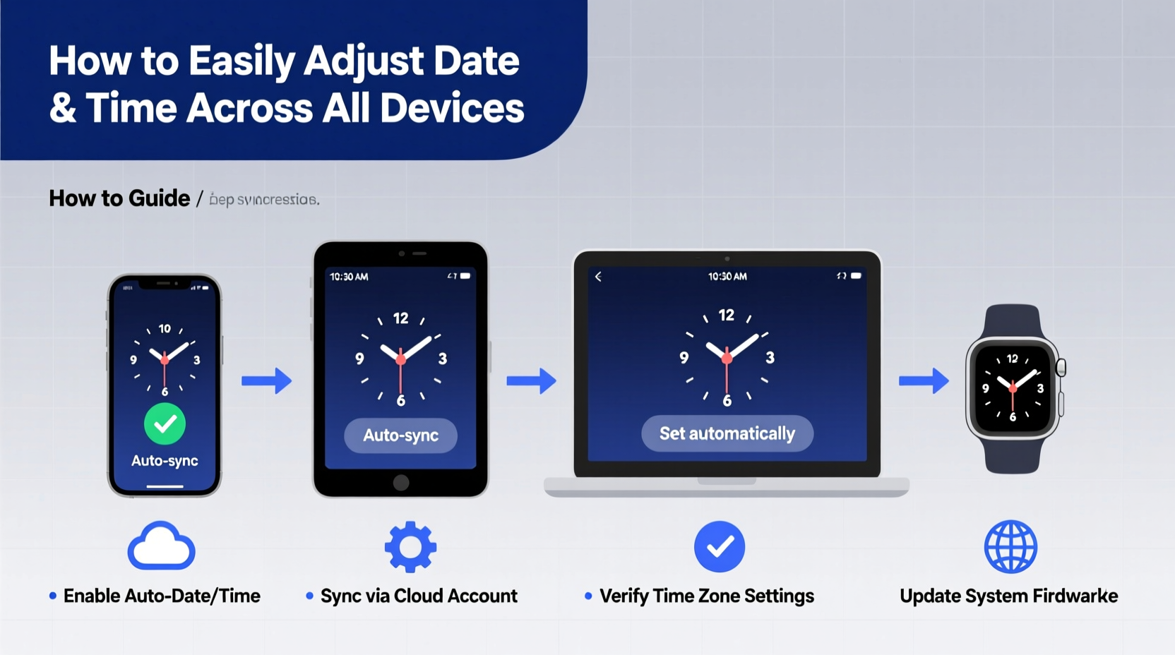 how to easily adjust date and time settings across all your devices