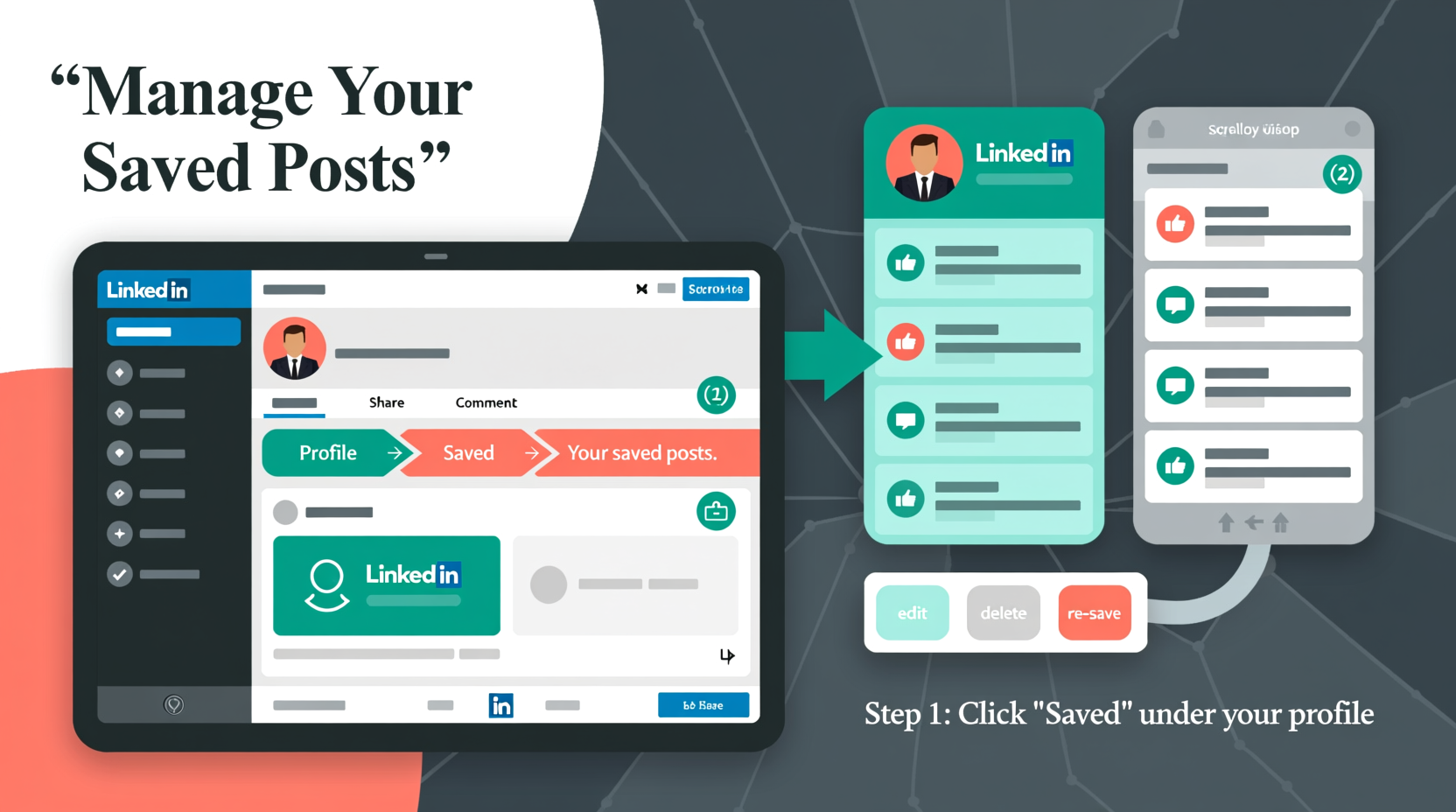 mastering linkedin a step by step guide to access and manage your saved posts