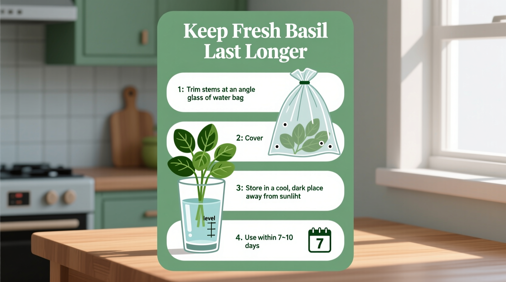 how do you keep fresh basil