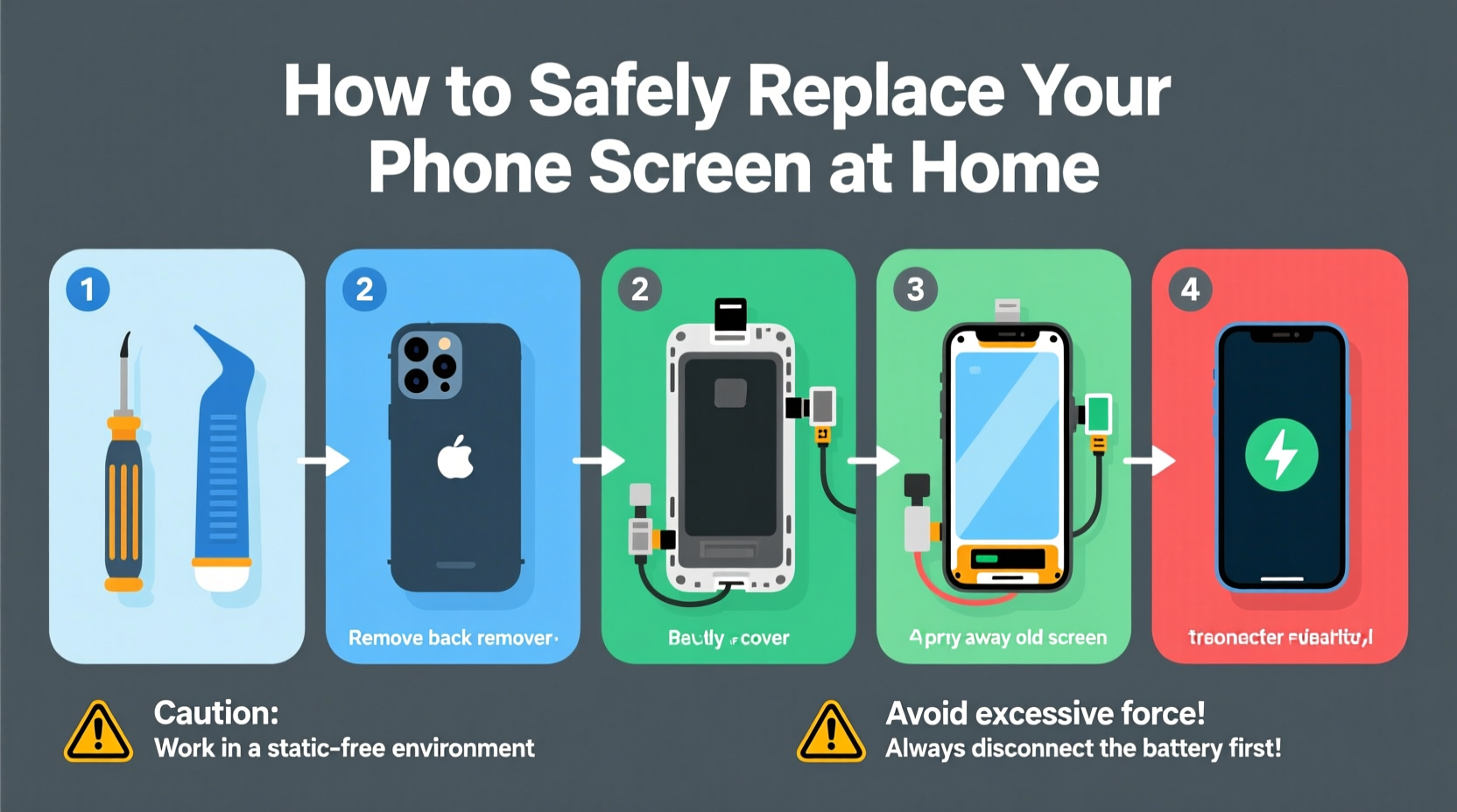 Step By Step Guide To Safely Changing Your Cell Phone Screen At Home