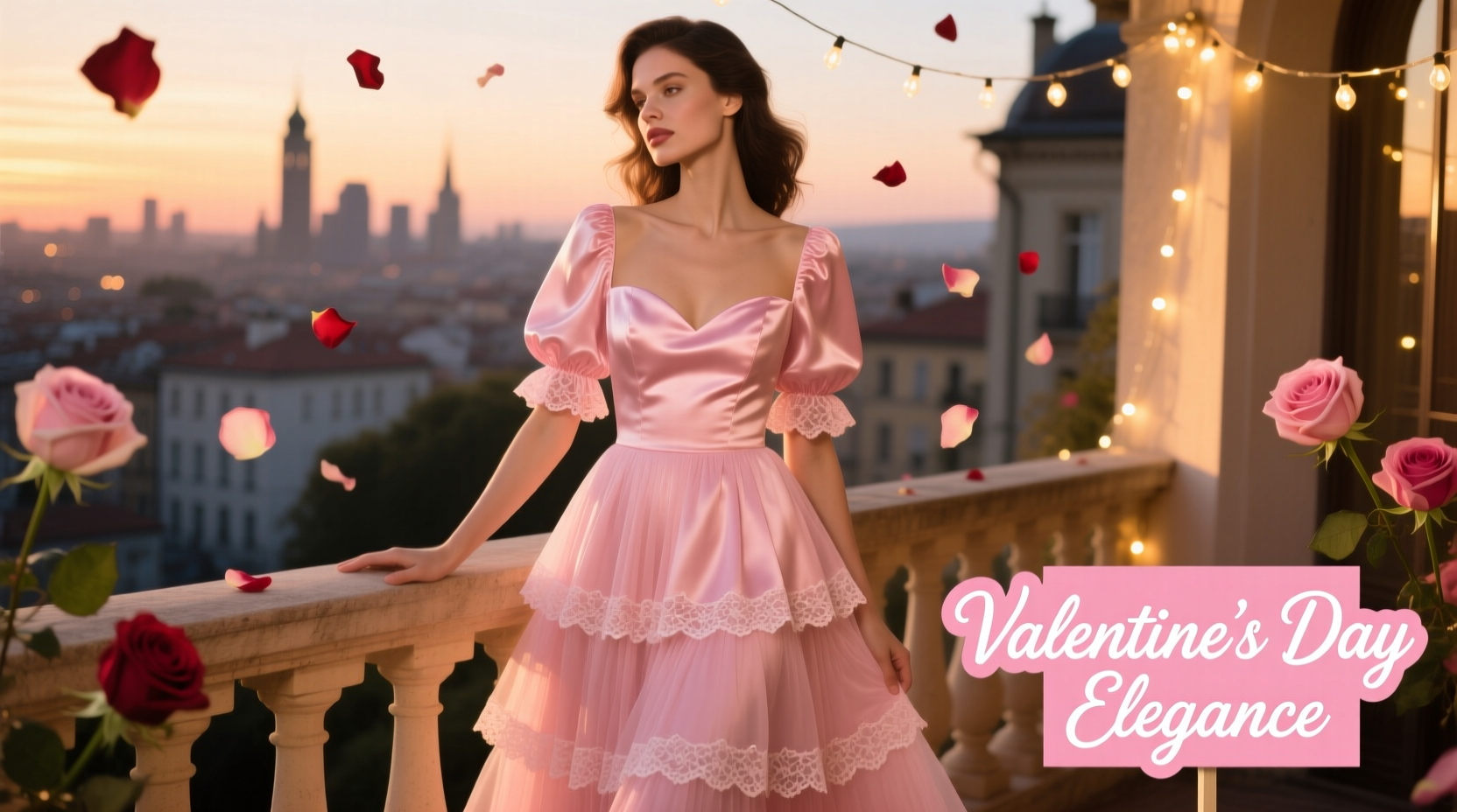 pink valentines day dress womens